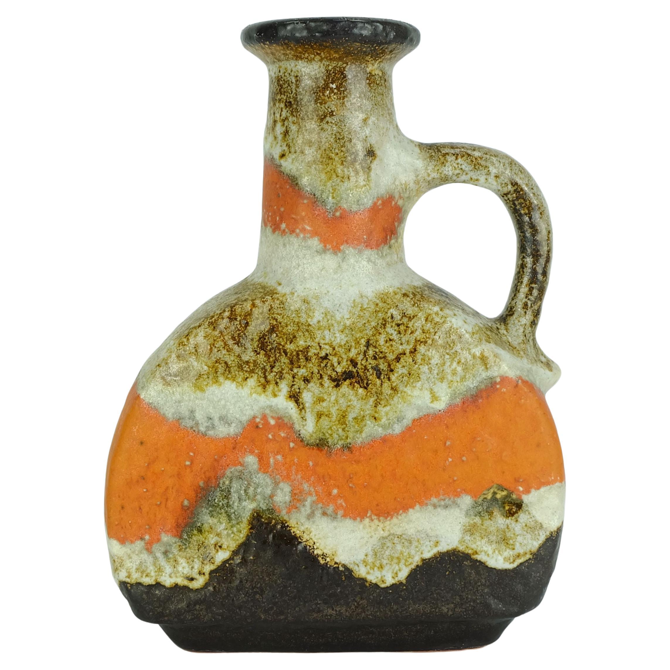 duemler & breiden VASE modèle 603/25 lave grasse du milieu du siècle dernier