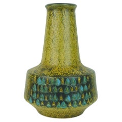 VASE Modell Nr.171 30 abstraktes Reliefdekor aus Keramik von duemler 
breiden, Mitte des Jahrhunderts