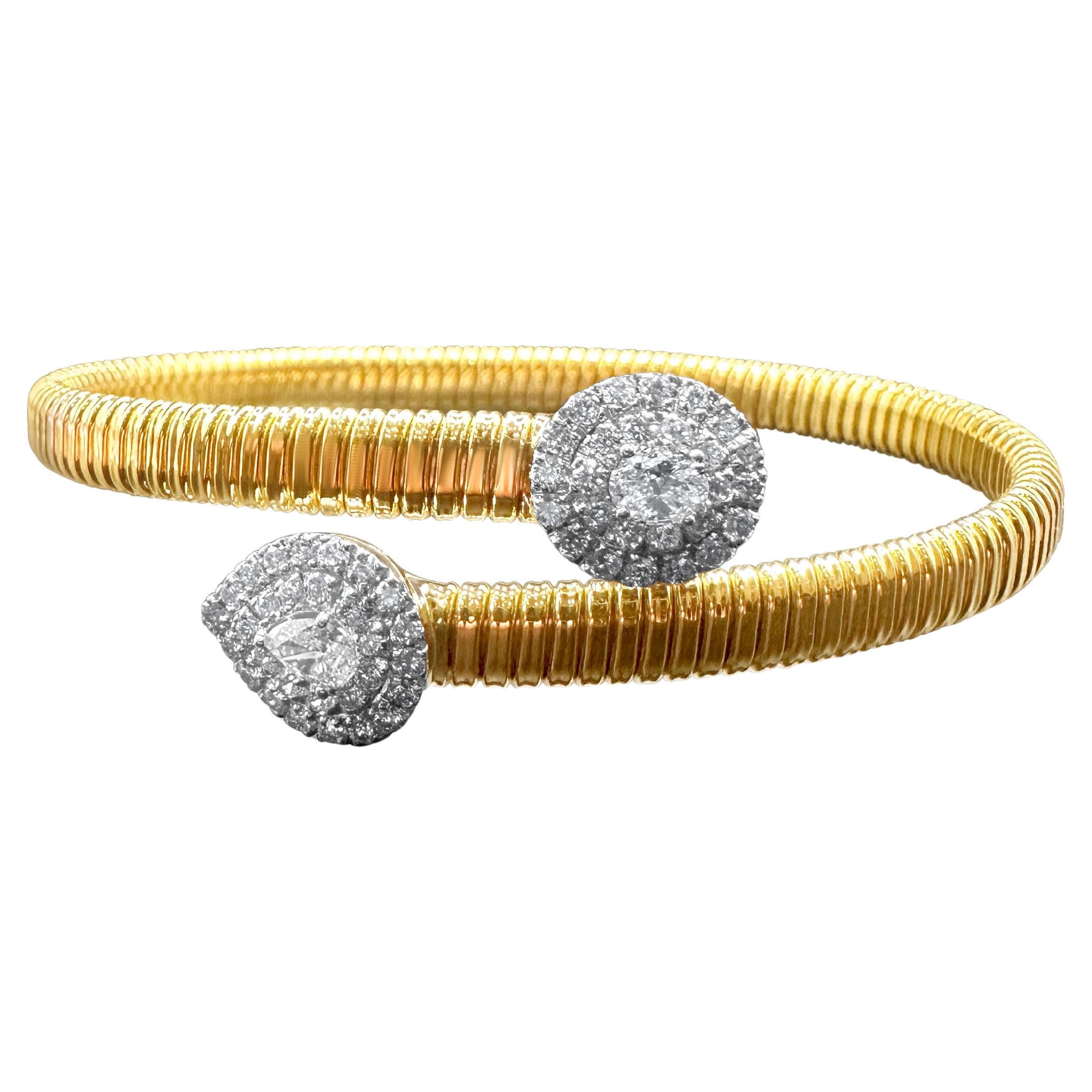 Brazalete Duet Diamond Halo Bypass, Pera y Oval en venta