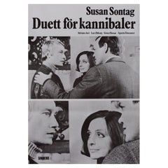 Duet for Cannibals 1969 Swedish B1 Film Poster