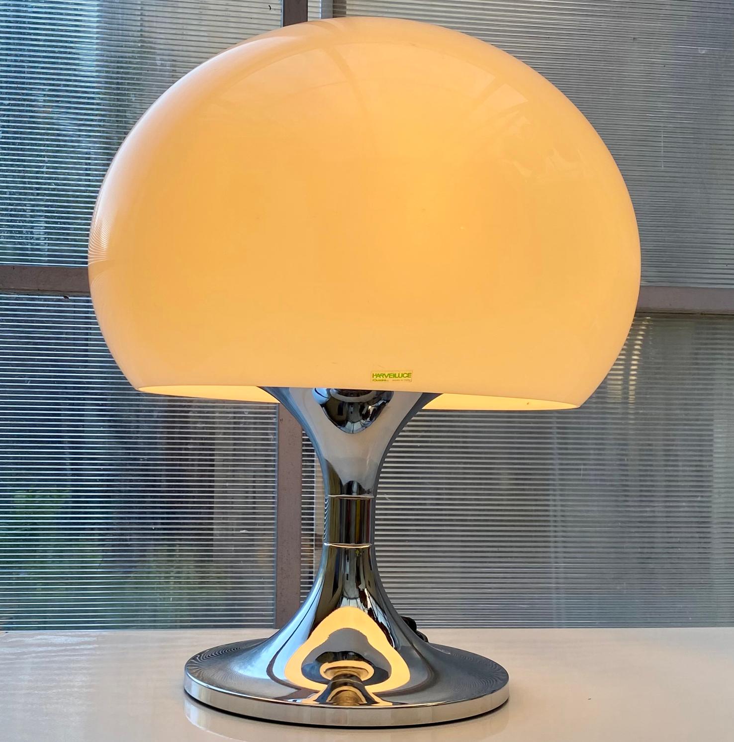 Italian Duetto Lamp By Luigi Massoni For Harveiluce, 1972 For Sale
