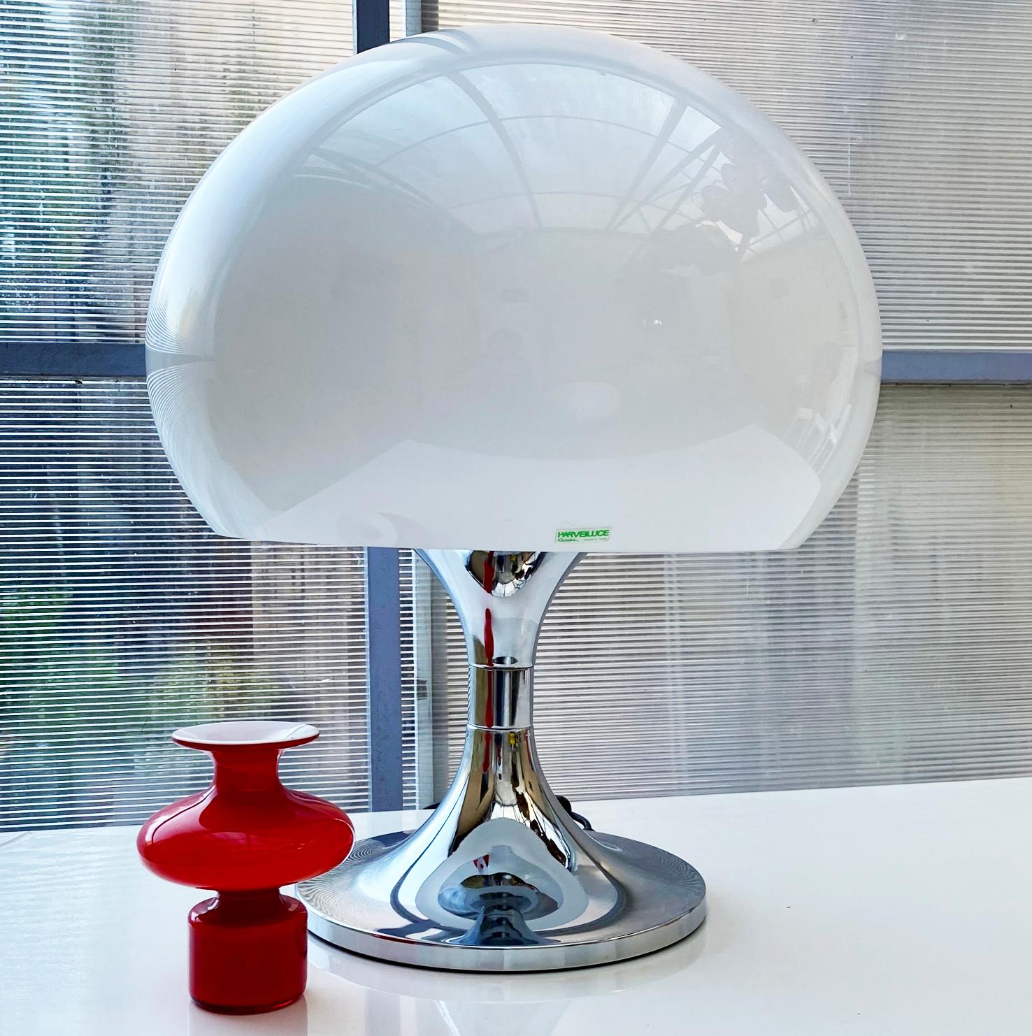 Duetto Lamp By Luigi Massoni For Harveiluce, 1972 In Excellent Condition For Sale In PÉRIGUEUX, FR