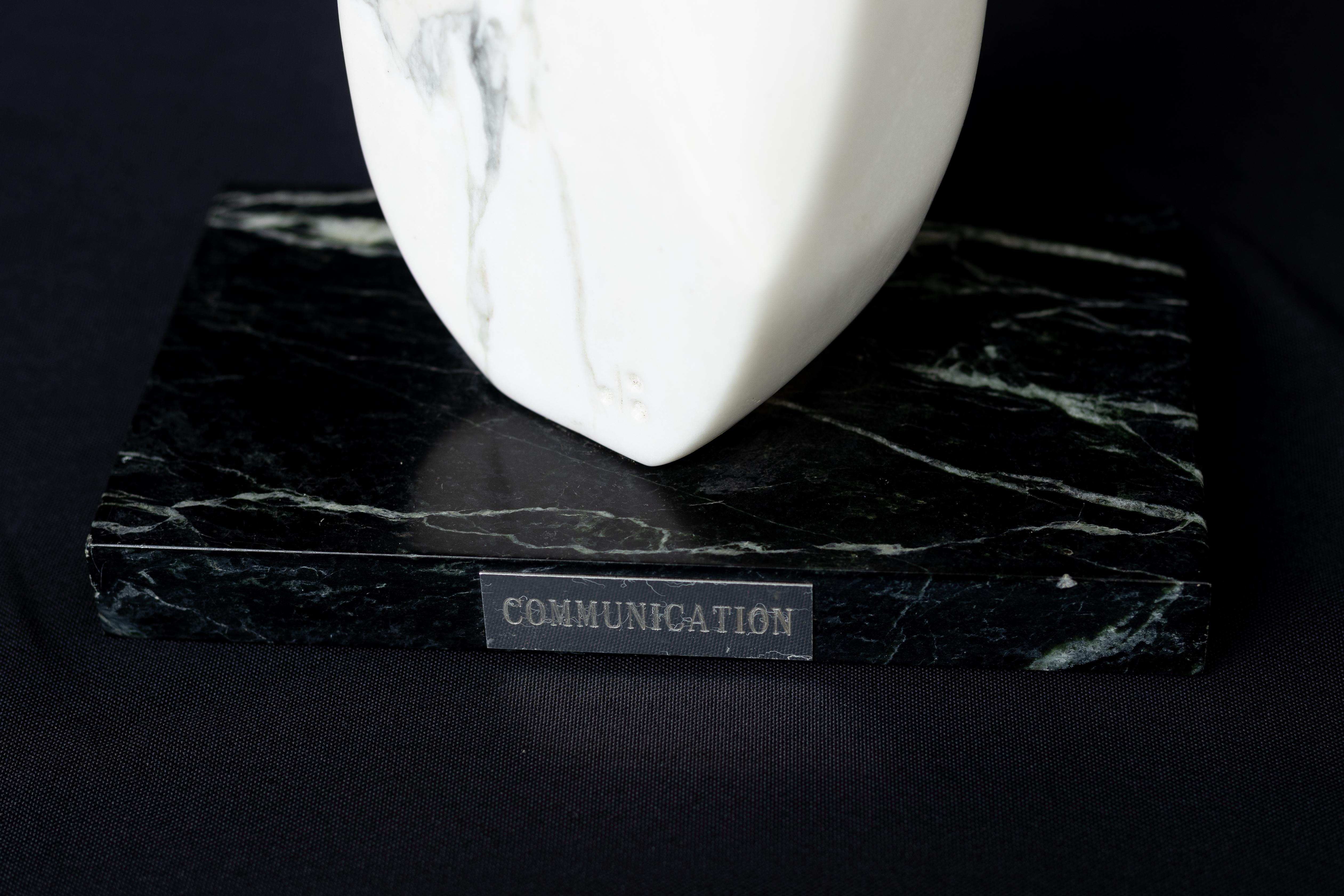 Communication - Black Abstract Sculpture by Duff Browne