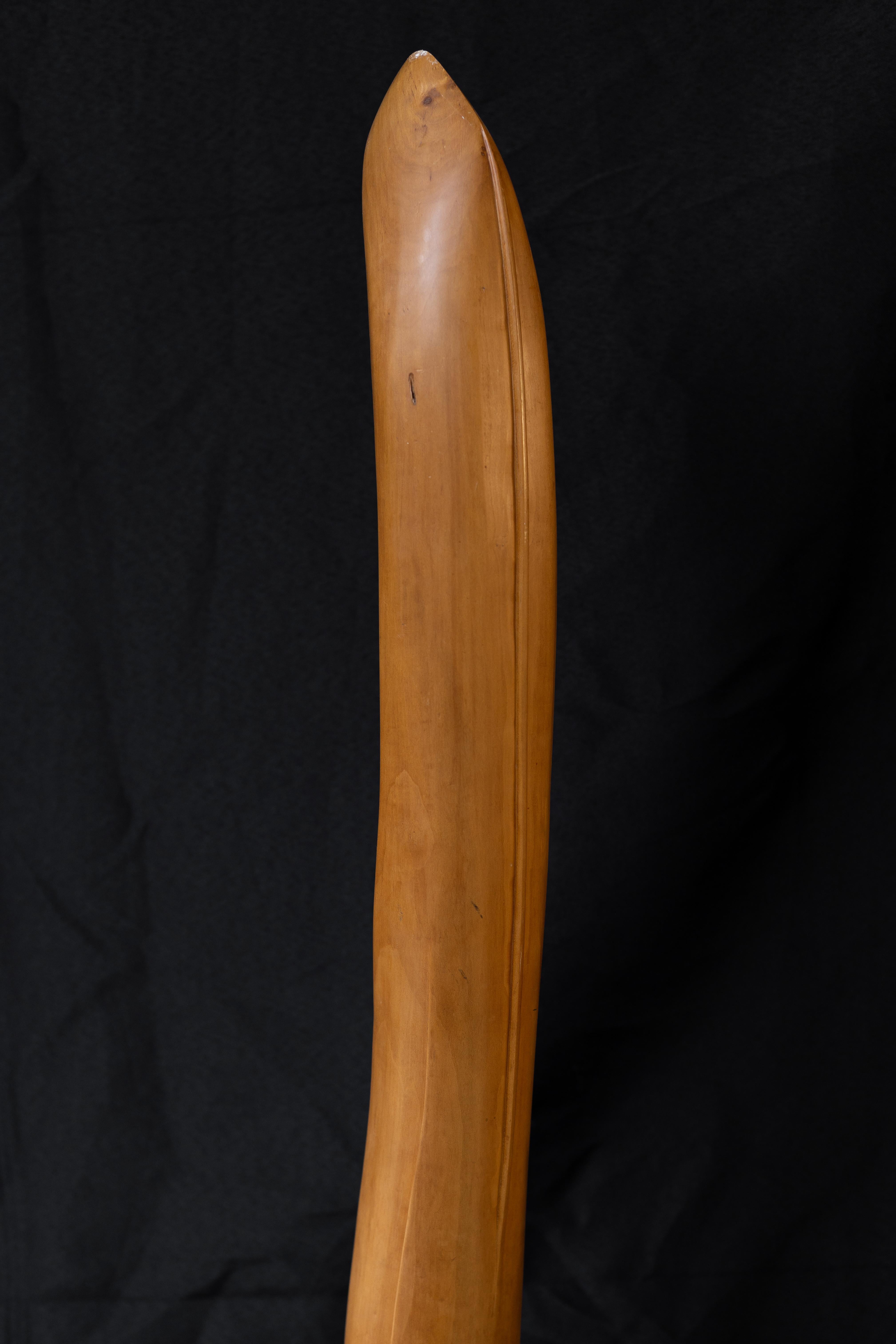 Wooden Canoe Abstract Sculpture 2