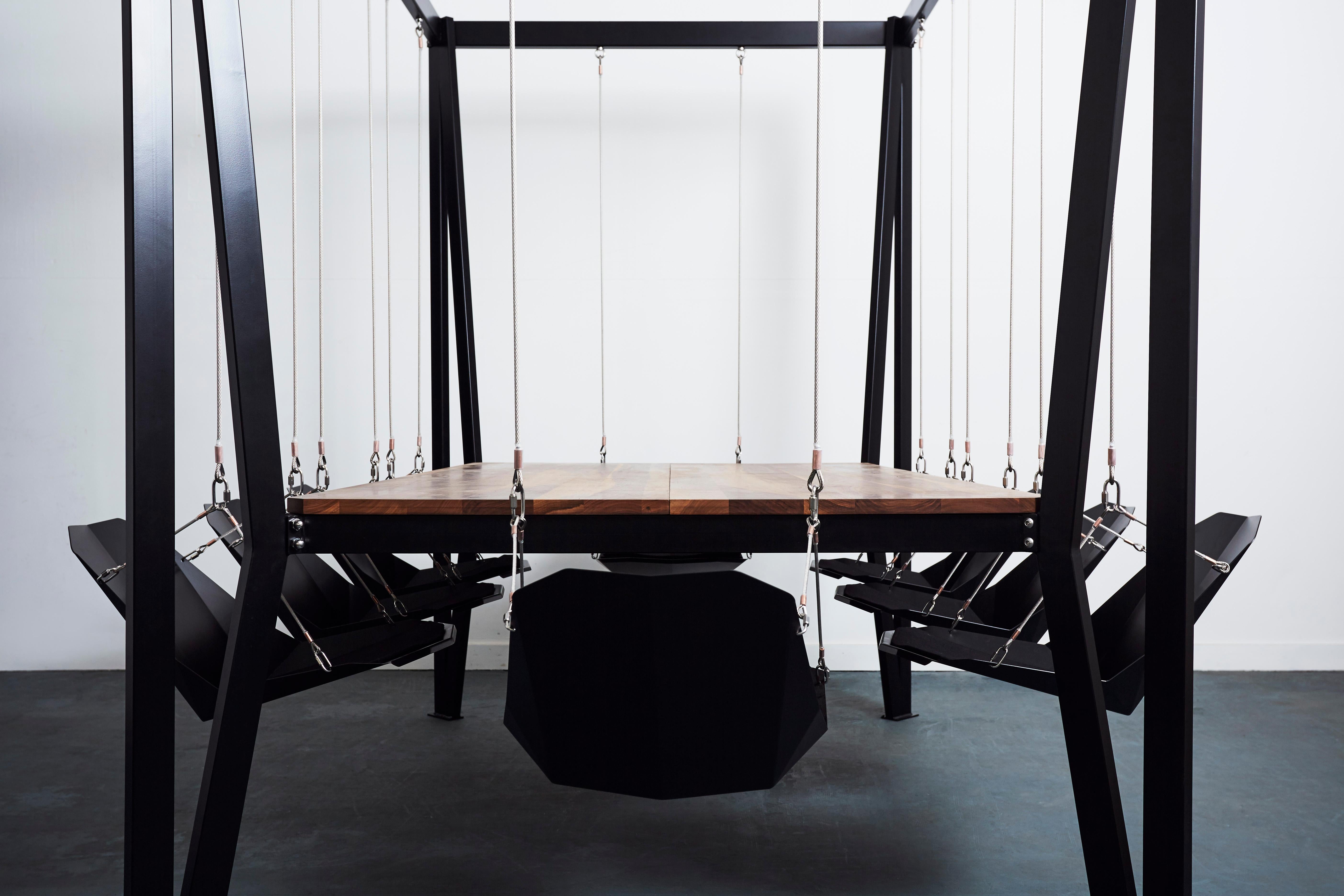 8-Sitzer, rechteckiger Swing Boardroom-Tisch aus heller Eiche (Englisch) im Angebot