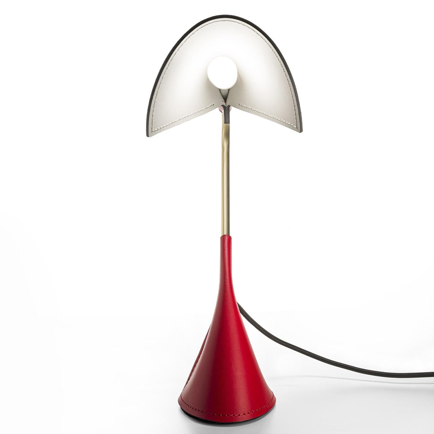 Italiano Duffy Red Desk Lamp in vendita