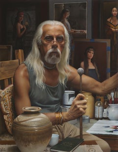 "Quattro Muse", pittura a olio