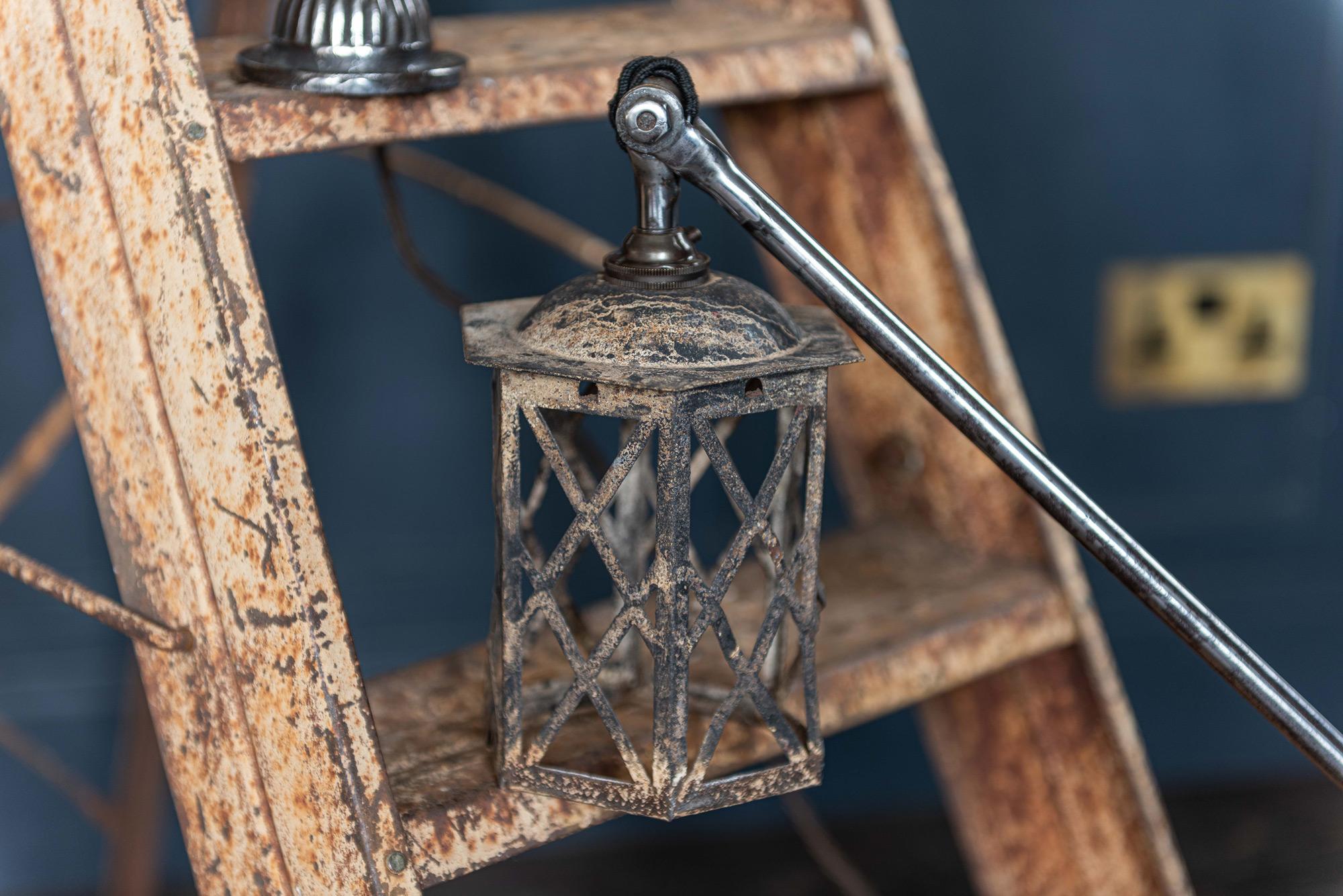 Dugdills Polished Anglepoise Lantern Lamp, circa 1920 For Sale 6