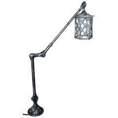 Dugdills Polished Anglepoise Lantern Lamp, circa 1920