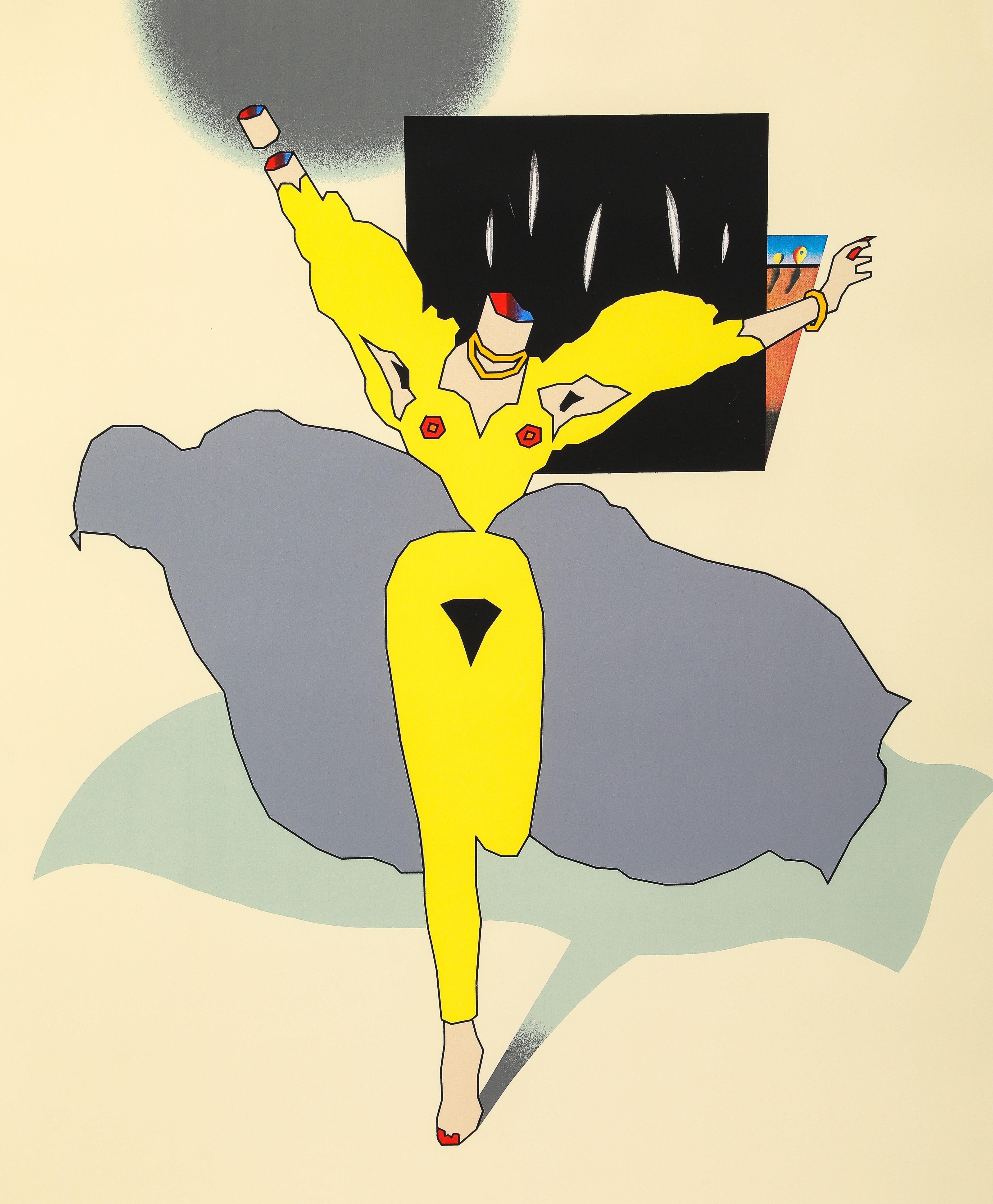 Duggie Fields Dynamic Perversity original screenprint For Sale 1