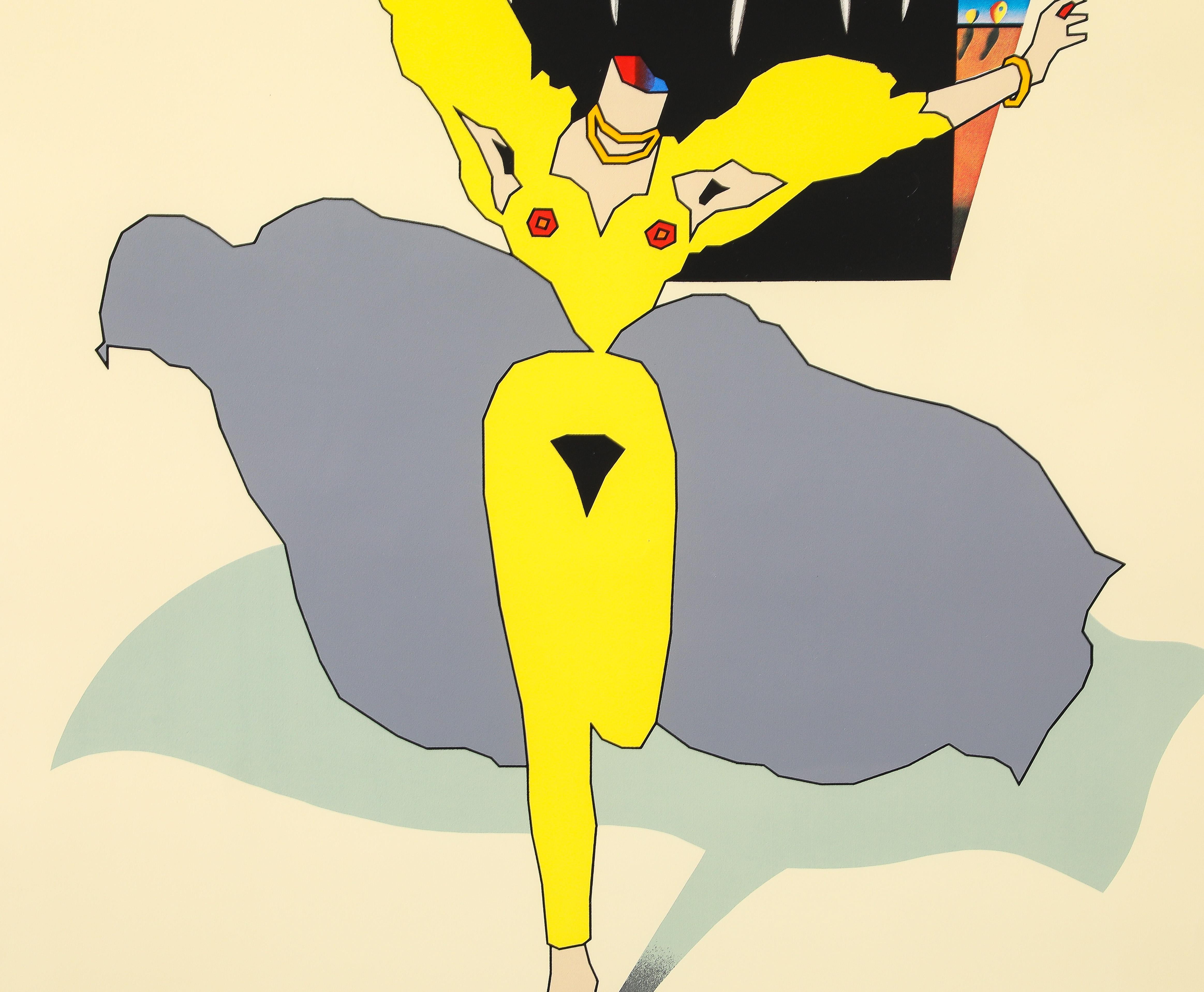 Stunning 1980 original screenprint titled 