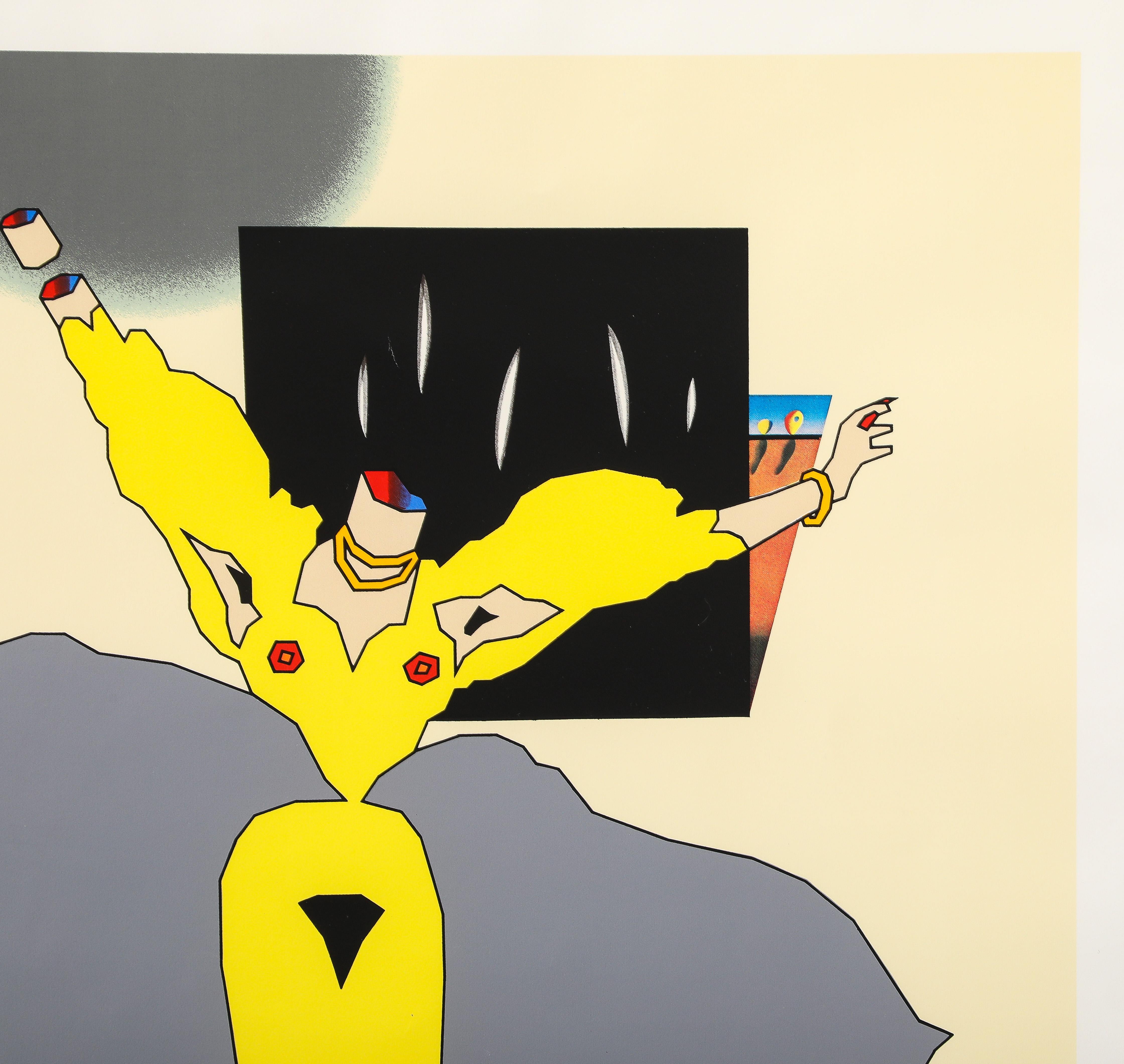 Mid-Century Modern Duggie Fields Dynamic Perversity original screenprint For Sale