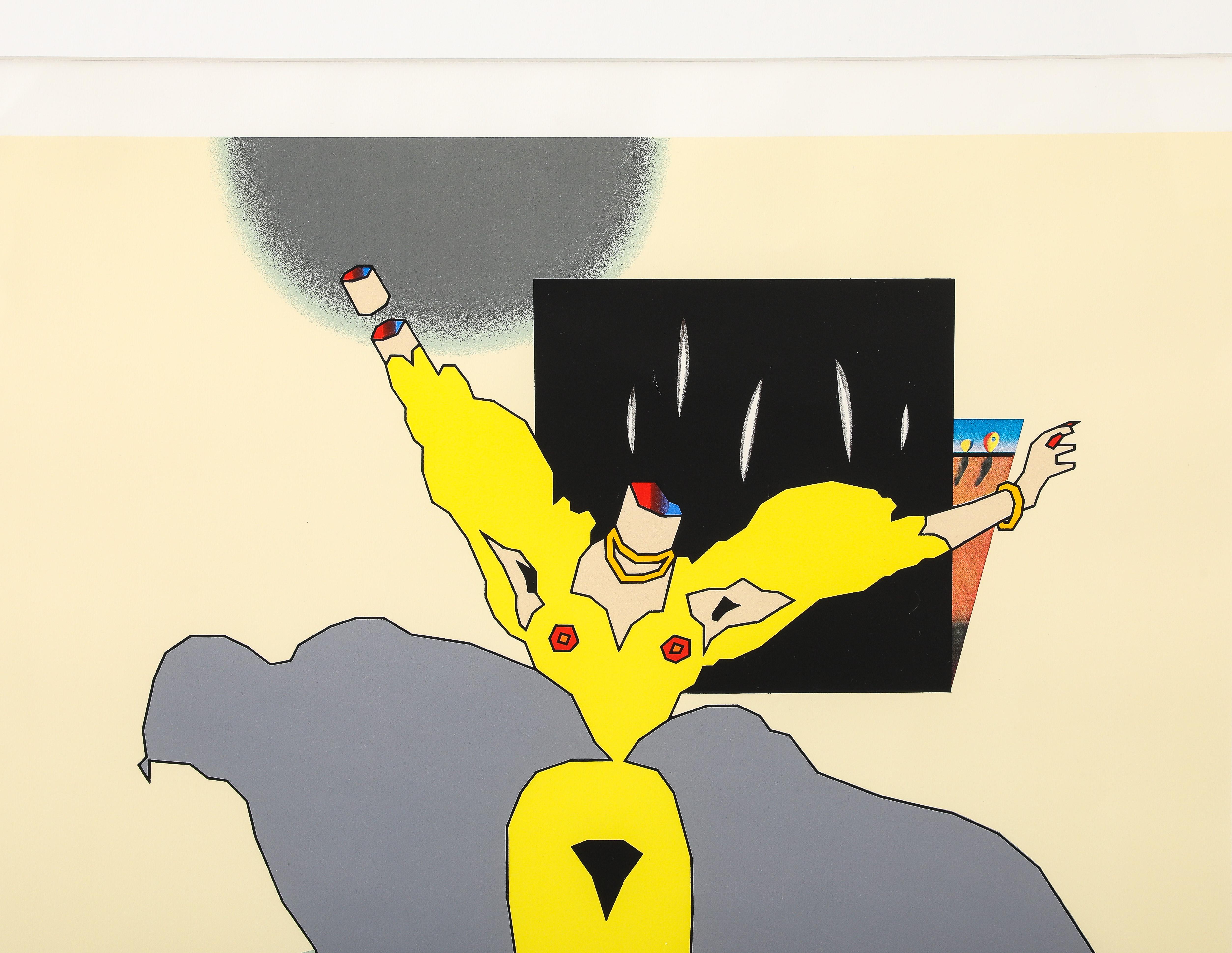 Duggie Fields Dynamic Perversity original screenprint In Good Condition For Sale In New York, NY