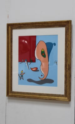 Duggie Fields Huile sur papier Oeuvre d'art