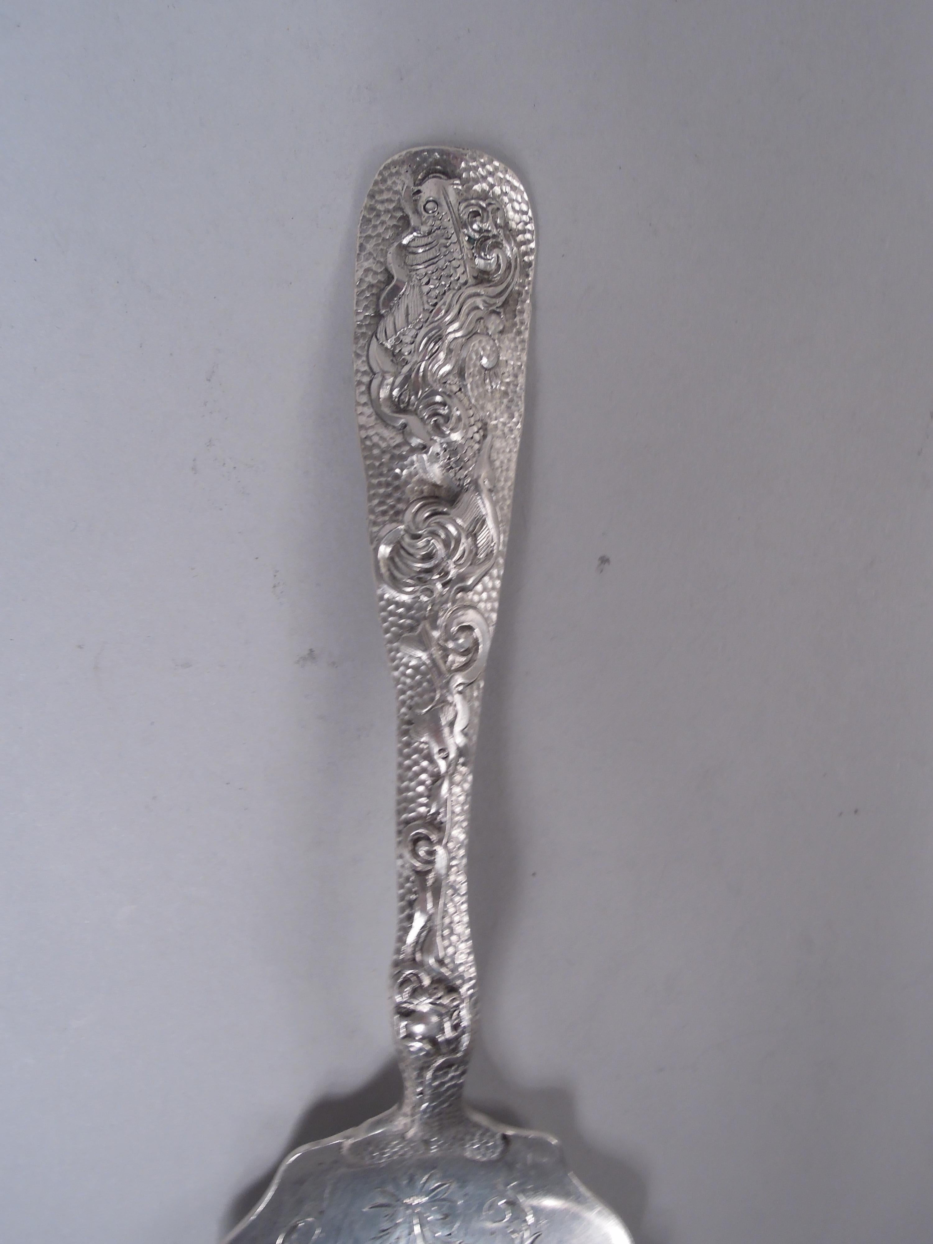 Duhme American Japonesque Sterling Silver Fish Serving Fork & Slice For Sale 3