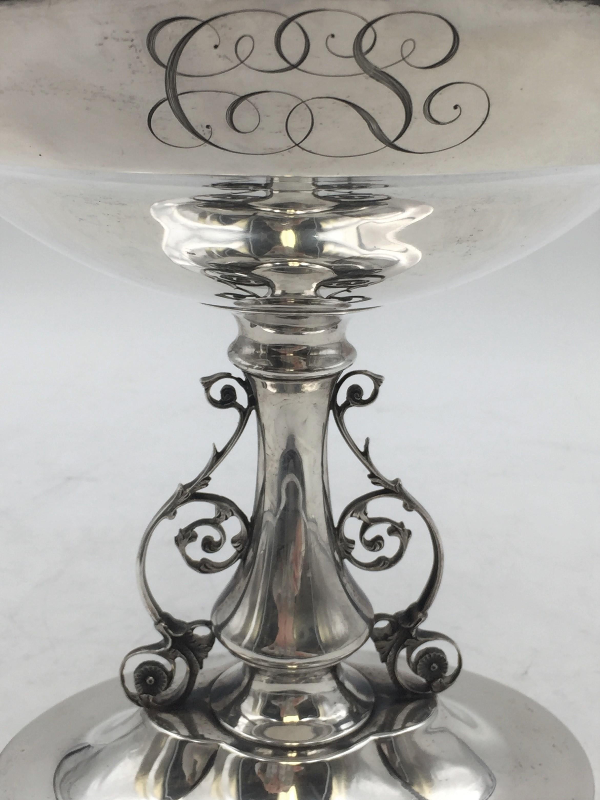 Duhme & Co Coin Silver Centerpiece from Early 1800s In Good Condition For Sale In New York, NY