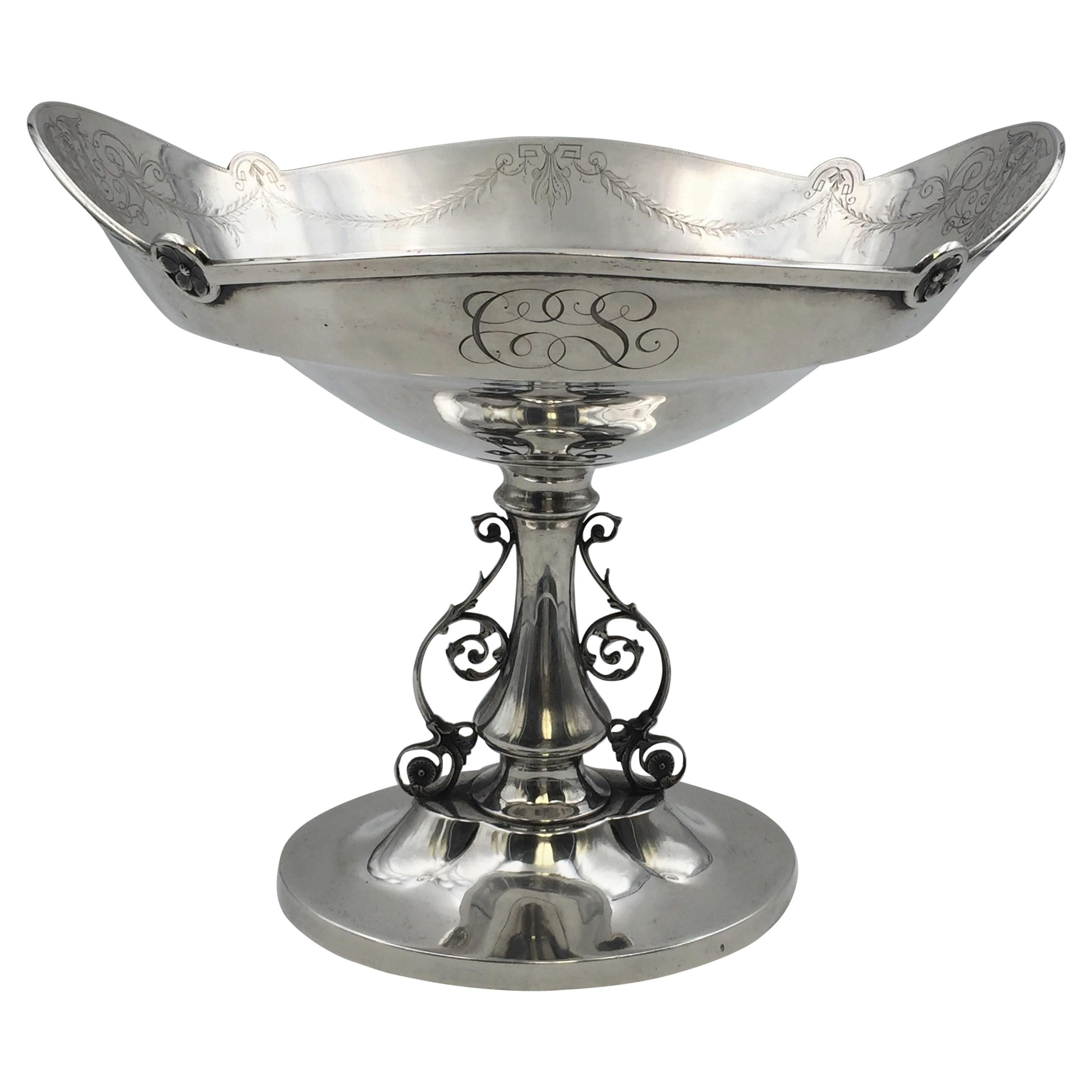 Duhme & Co Coin Silver Centerpiece from Early 1800s