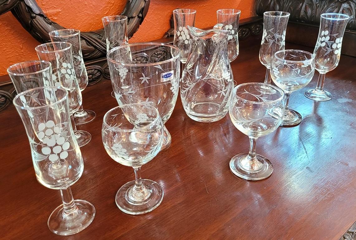 Duiske Irish Hand Cut Glassware Set For Sale 4