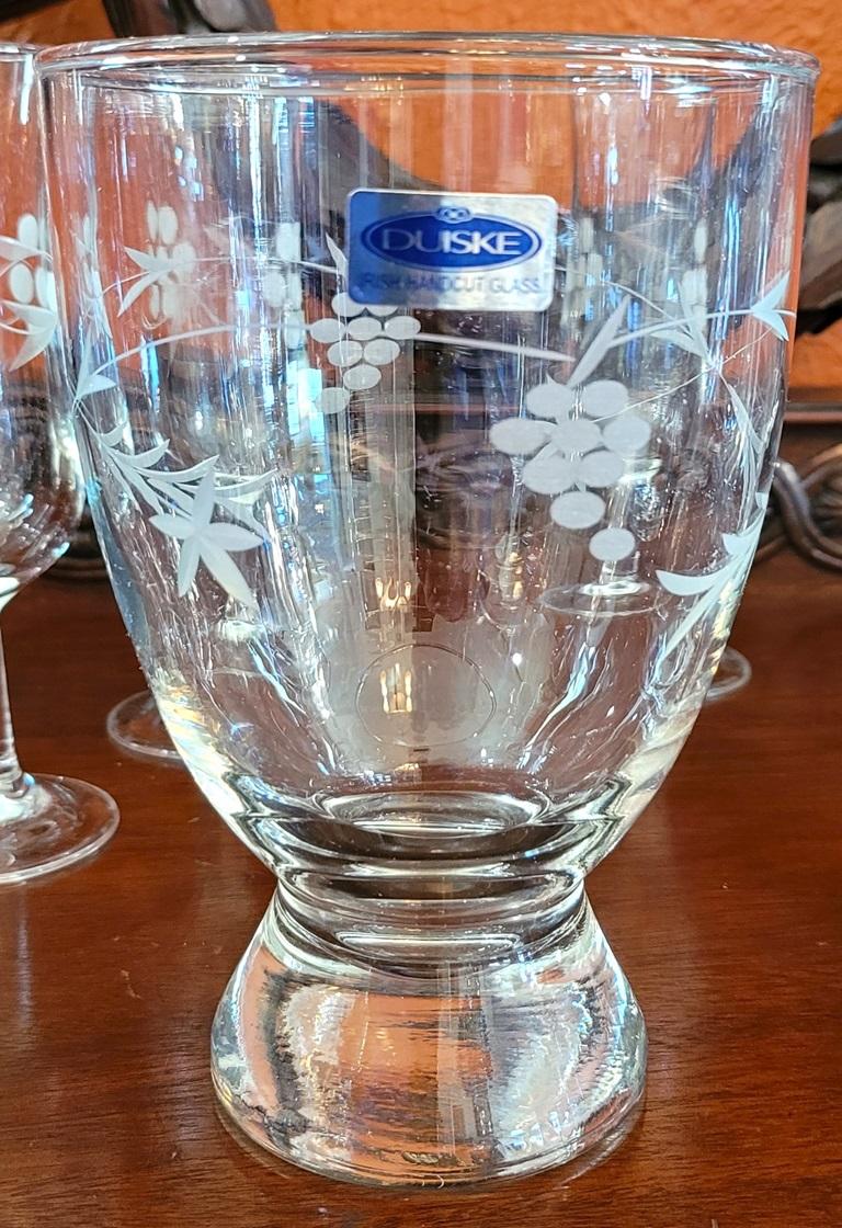 Duiske Irisches handgeschliffenes Glaswaren-Set im Angebot 1