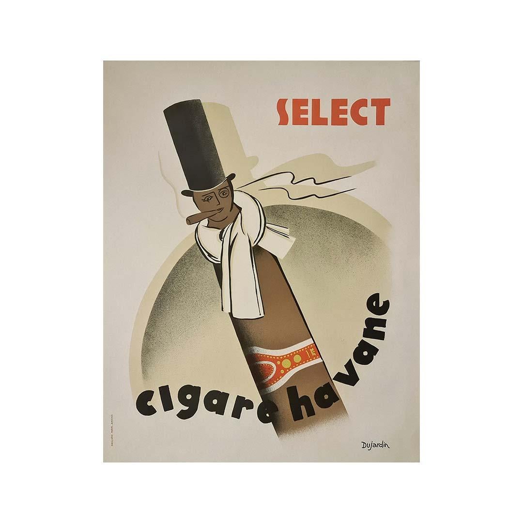 Circa 1950 Original Cigare Havane poster by Dujardin For Sale 2