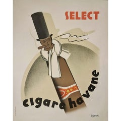 Circa 1950 Original Cigare Havane poster by Dujardin