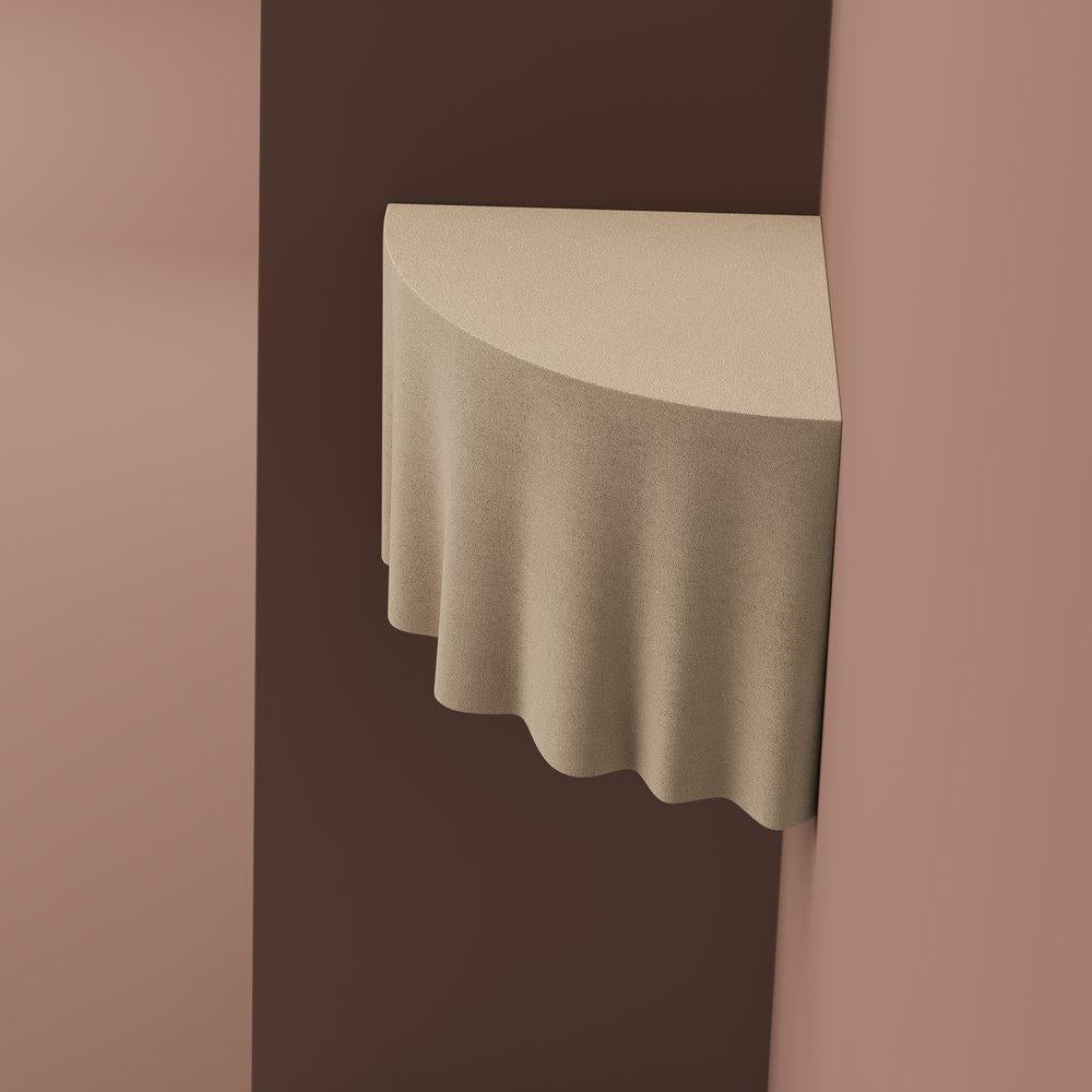 Postmoderno Duk Quartz Sand Wall Mounted Side Table by Studio TOOJ in vendita