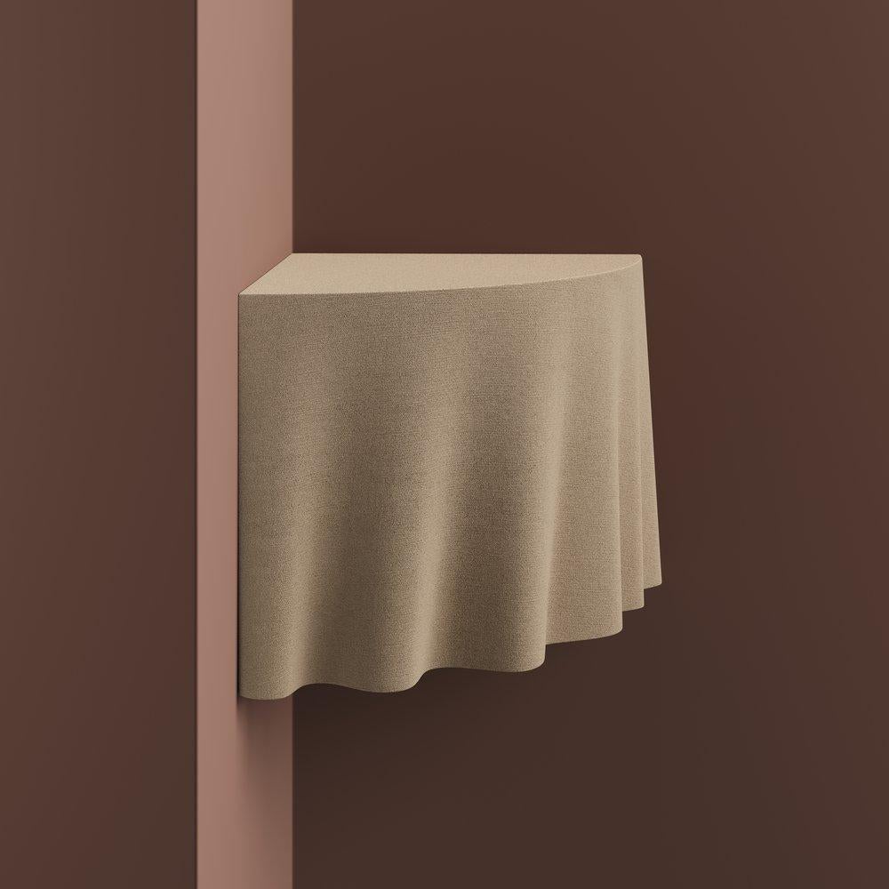 Svedese Duk Quartz Sand Wall Mounted Side Table by Studio TOOJ in vendita