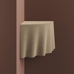 DUK Quartz Sand Wall-Mounted Surreal Sculpture Table by T. Woon