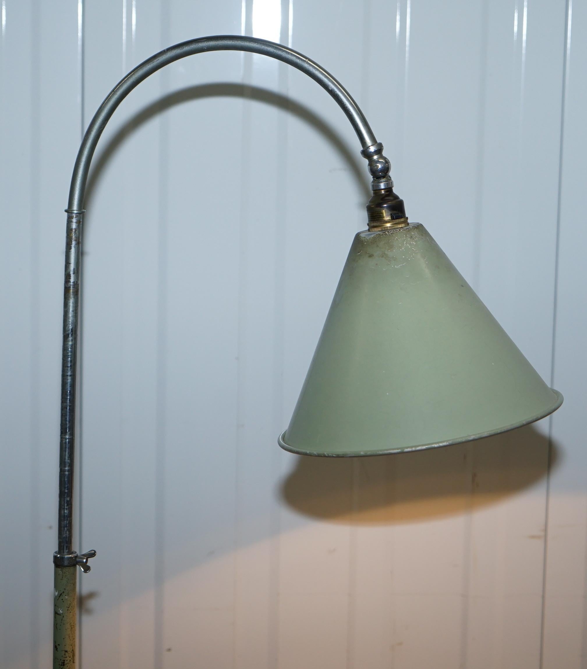 We are delighted to offer for sale this stunning handmade in England solid industrial steel height adjustable lamp with articulated shade

I’m now listing for sale around 20 lamps that all came from the Duke and Duchess of Northumberland’s estate