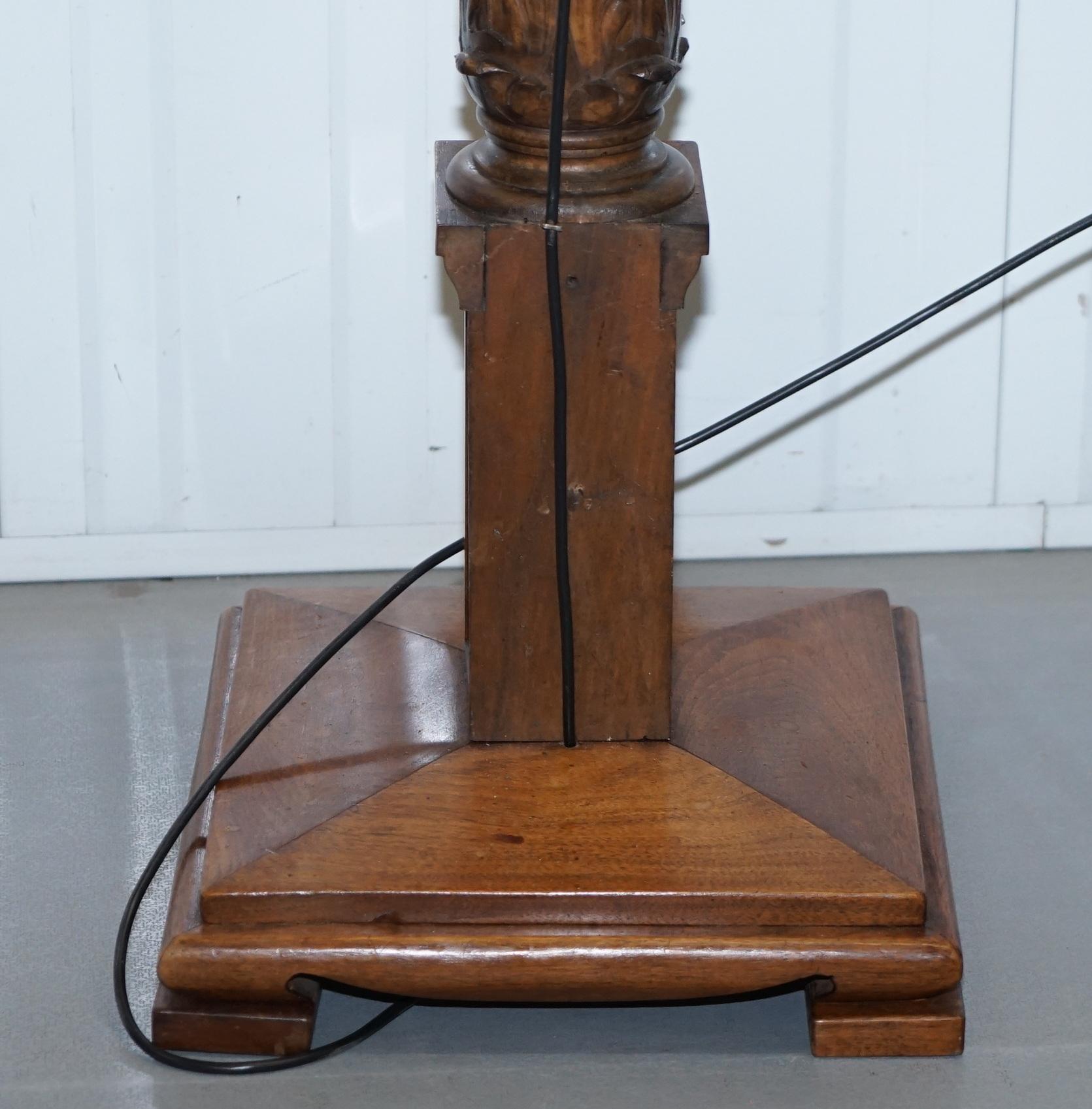 Duke & Duchess Northumberland's Estate Sale Solid Walnut Floor Standing Lamp 10