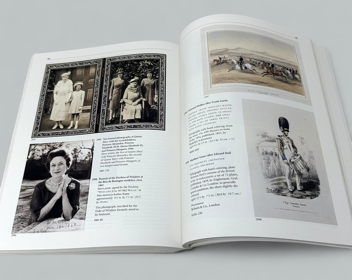 Duke & Duchess of Windsor Sotheby's New York Memorabilia Auction Catalogue Book For Sale 3