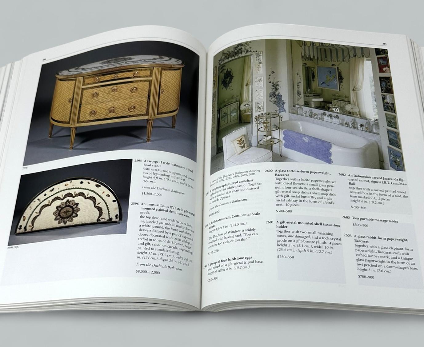 Duke & Duchess of Windsor Sotheby's New York Memorabilia Auction Catalogue Book For Sale 1