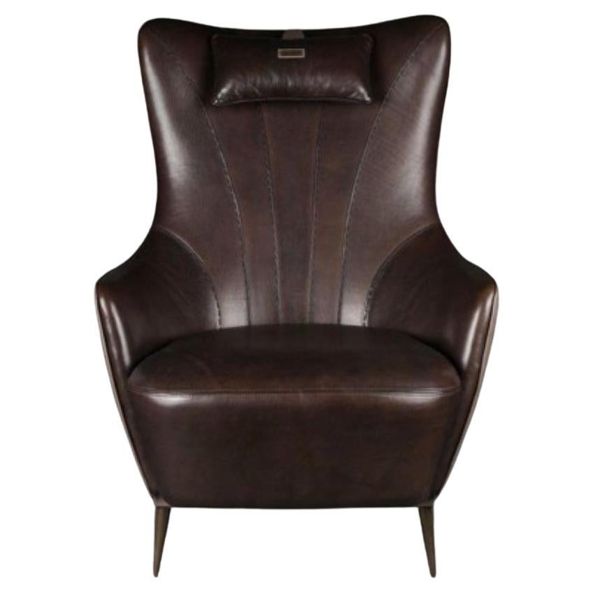 Duke Leather Armchair by Madheke For Sale