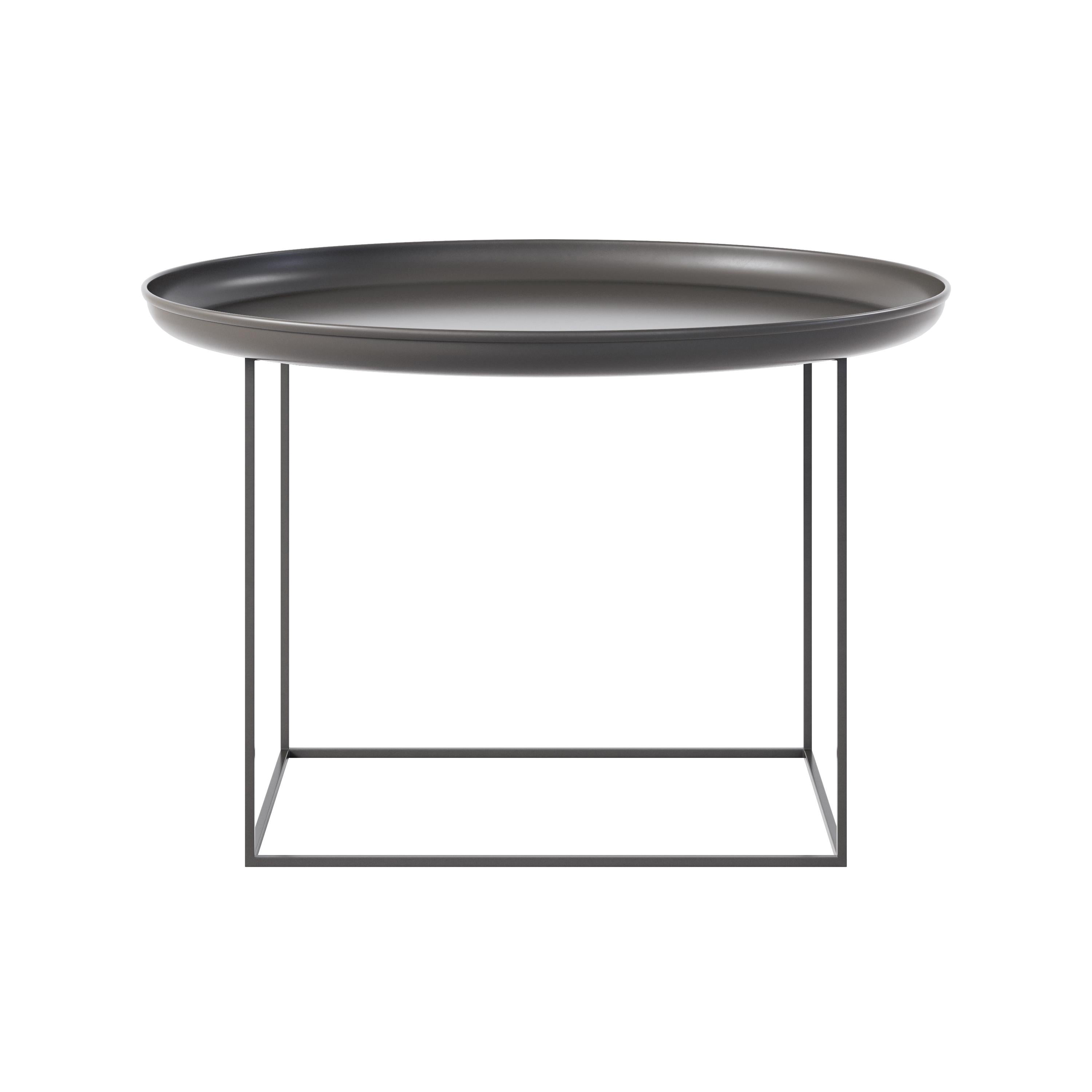 Duke Medium Antique White Iron Coffee Table by NORR11
Dimensions: Ø 70 x H 39/45/53 cm.
Materials: Powder coated iron.

Available in three different sizes. Different colors available: Antique White, Stone, Earth Black, Bronze, Lacquered Obsidian