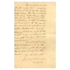 Duke of Wellington Used 1811 Handwritten Signed Letter