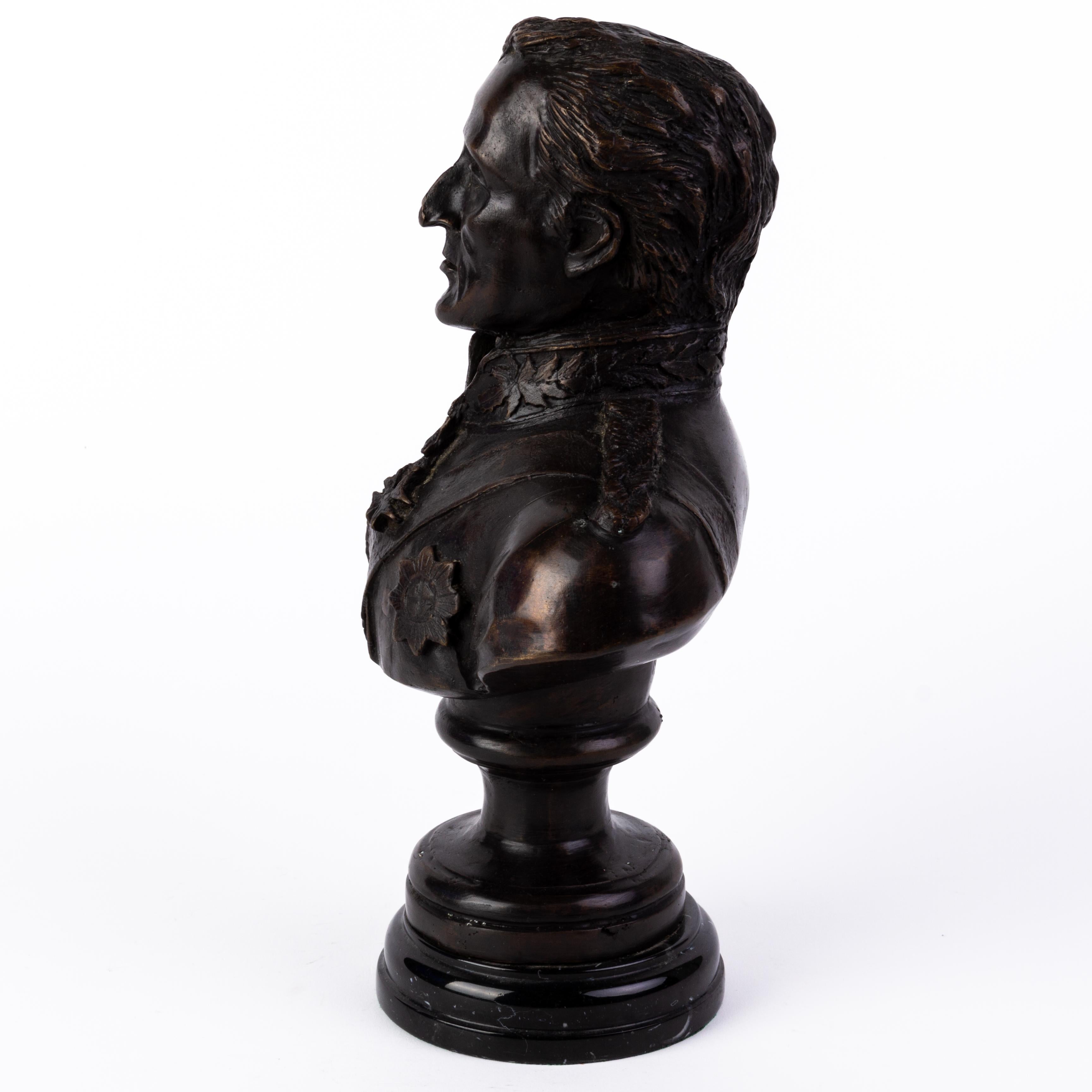 20th Century Duke of Wellington Bronze Bust Sculpture