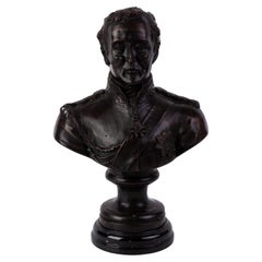 Vintage Duke of Wellington Bronze Bust Sculpture 
