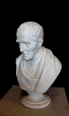 Duke of Wellington Marble Bust, 20th Century