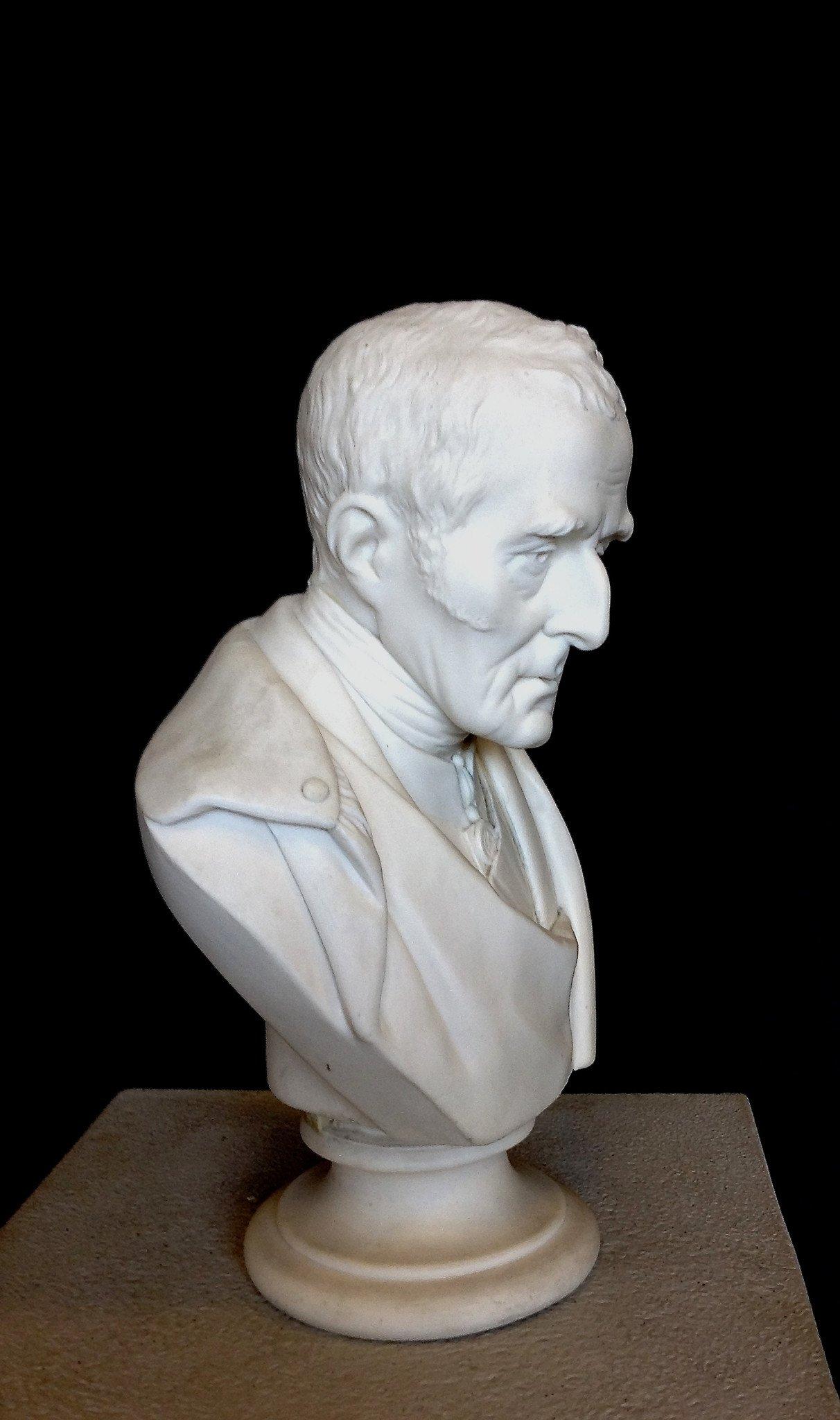 European Duke of Wellington Marble Bust, 20th Century For Sale