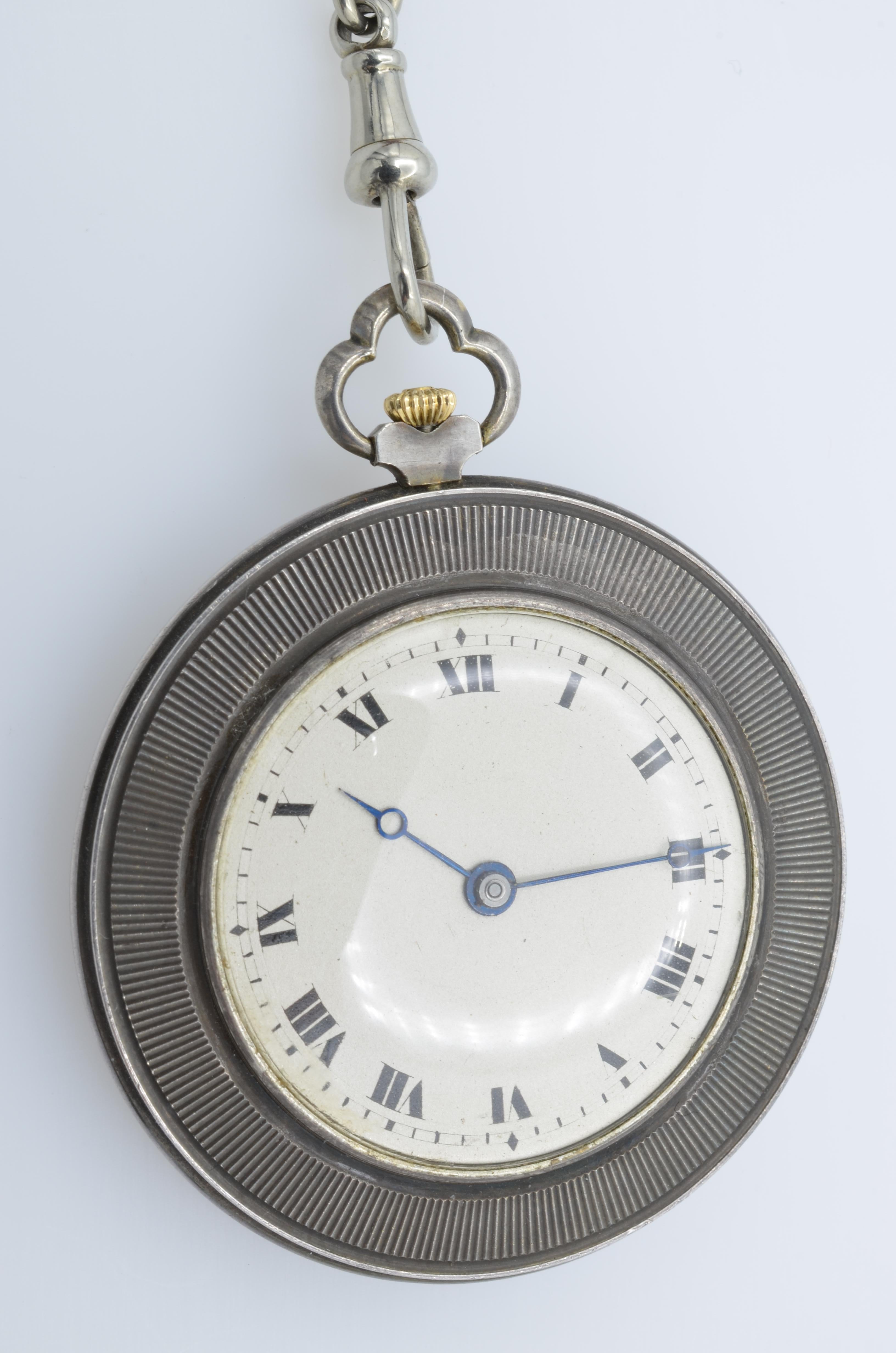Lovely and chic pocket watch to the effigy of HRH Duke of Wellington, the date is around 1930. The watch has a very nice 