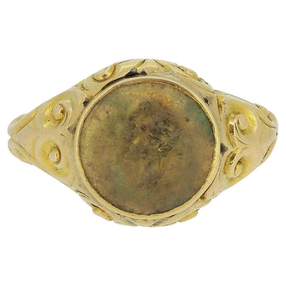 Victorian Signet Rings - 235 For Sale at 1stDibs | mens victorian ...