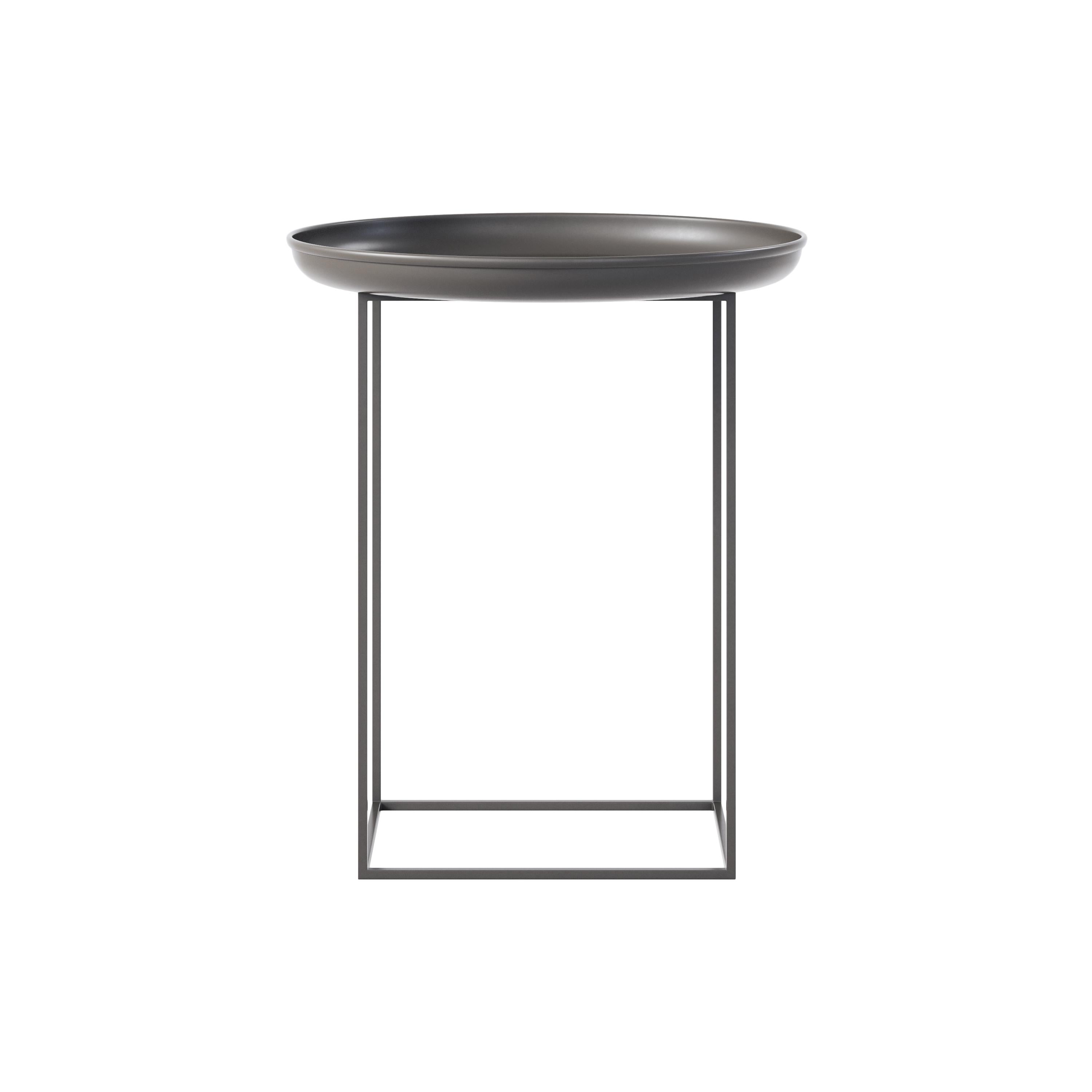 Post-Modern Duke Small Antique White Iron Side Table by NORR11