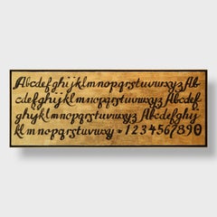 Conceptual "Alphabet & Numerals" Acrylic Painting