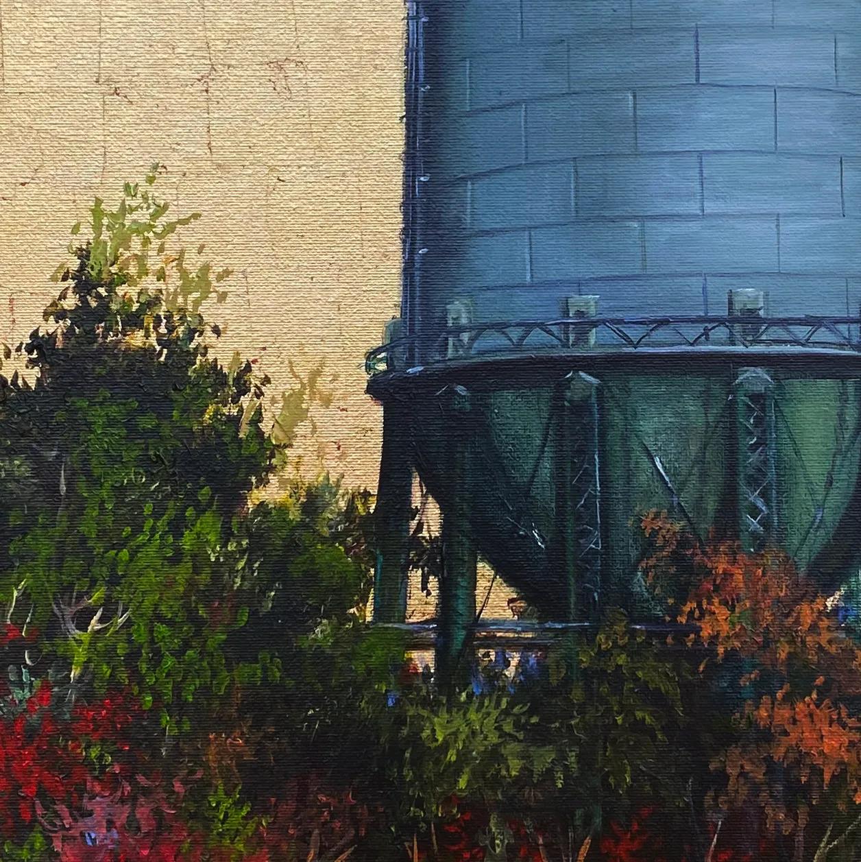 I love this tower. I first painted it as far back as 1994 when I worked mainly in watercolors. I’ve known it for over 30 years. I played in a soccer league there and attended a workshop, and I even witnessed a dear friend propose to his future wife
