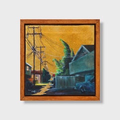 Impressionist Cityscape Painting, "Nocturnal Glow"