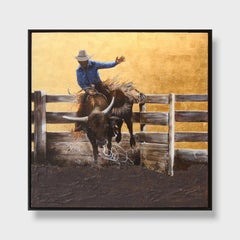 Impressionist Figurative Painting, "Final 8 Seconds"