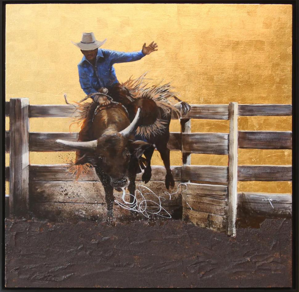 Several of these bull riding images were from reference photos of my days as a bull rider back in 1980-1985. I was an MCRD Military Rodeo Team member in 1980-1982 El Toro Rodeo Team 1982.

After leaving the service in the fall of 1982, I competed to