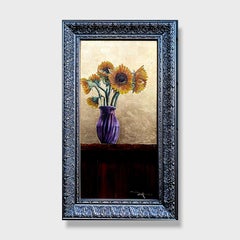 Impressionist Still Life Painting, "Sunflowers II"