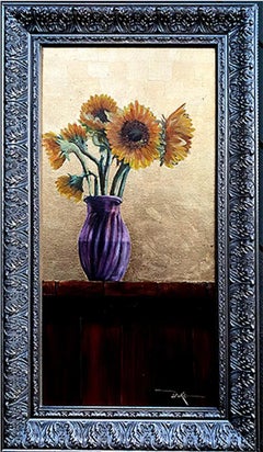 Impressionistisches Stillleben, Gemälde, „Sonnenblumen II“