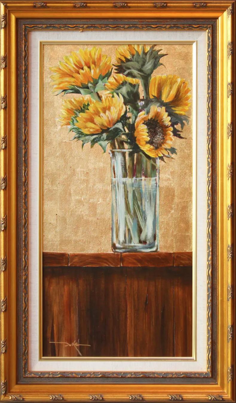 Duke Windsor Still-Life Painting - Impressionist Floral Still Life, "Sunflowers III"